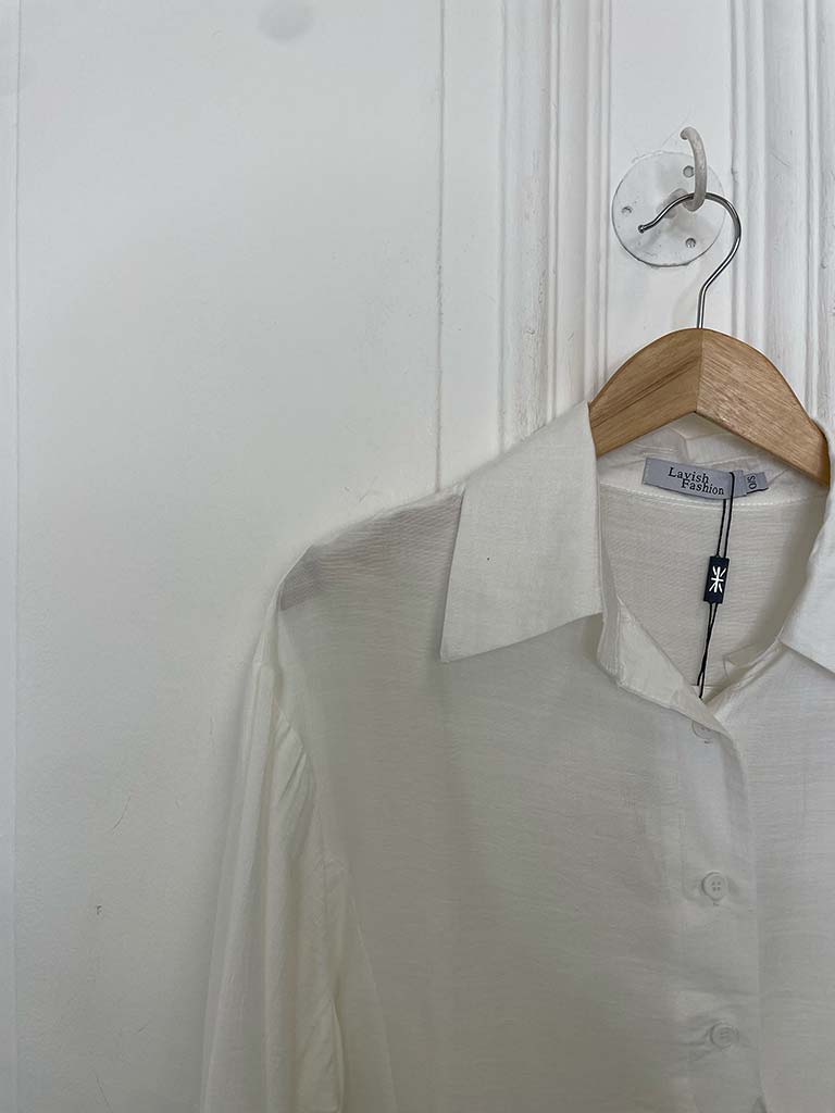 Tie Wrap Shirt - White