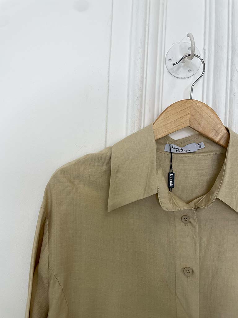Tie Wrap Shirt - Sand