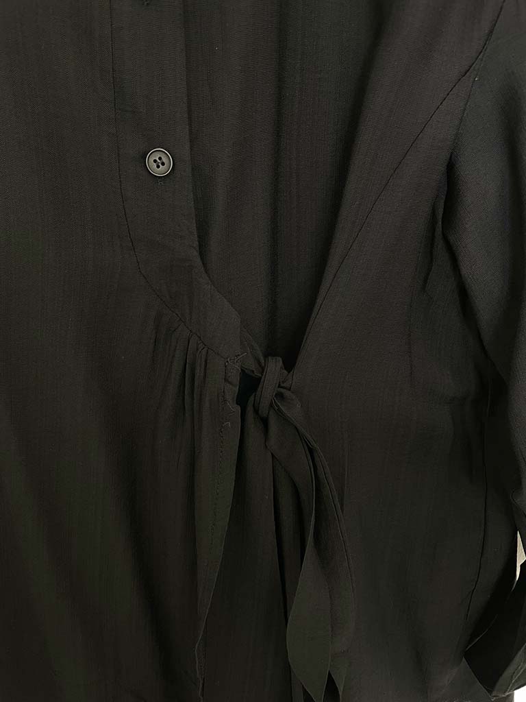 Tie Wrap Shirt - Black
