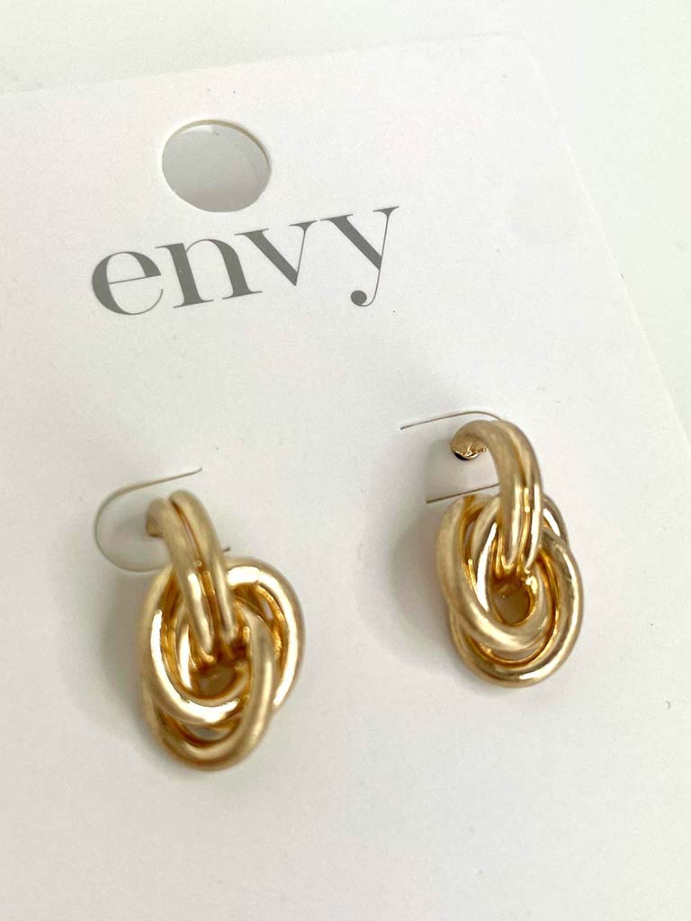 Envy Knot Earrings - Gold