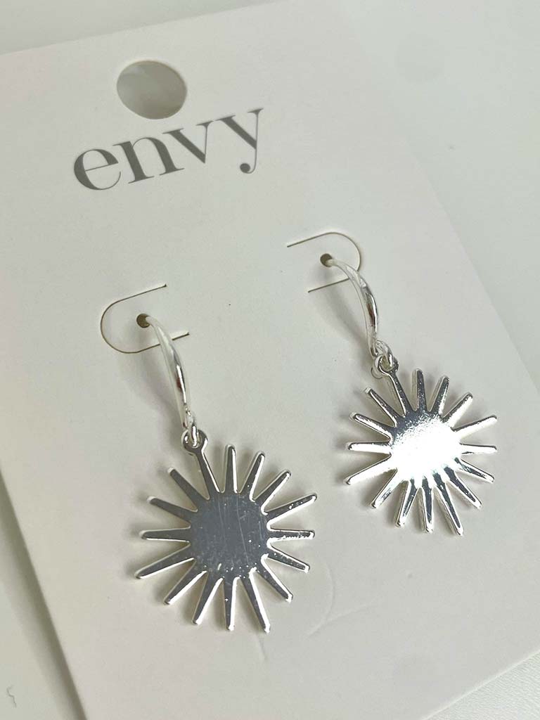 Envy Sun Earrings - Silver