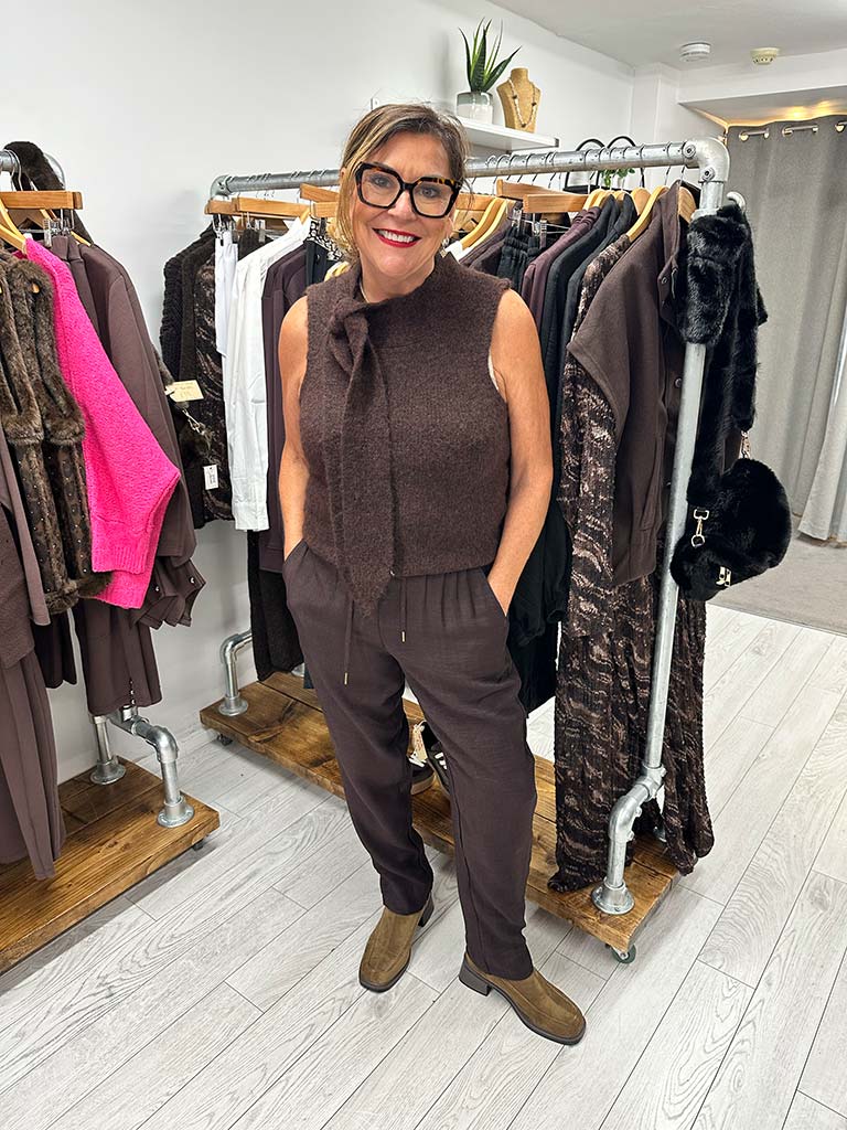 Vero Moda Venezia Knit - Chocolate Melange