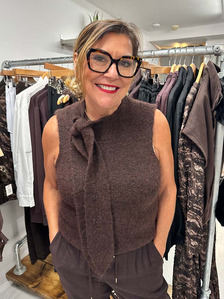 Vero Moda Venezia Knit - Chocolate Melange