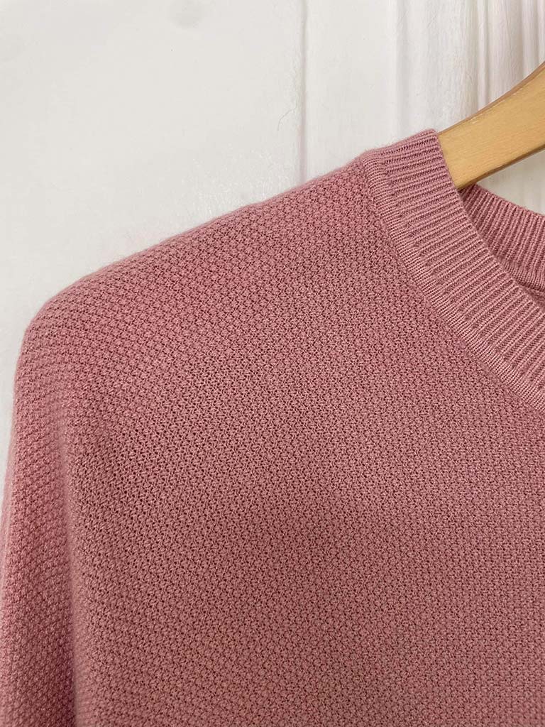 Textured Knit - Rose