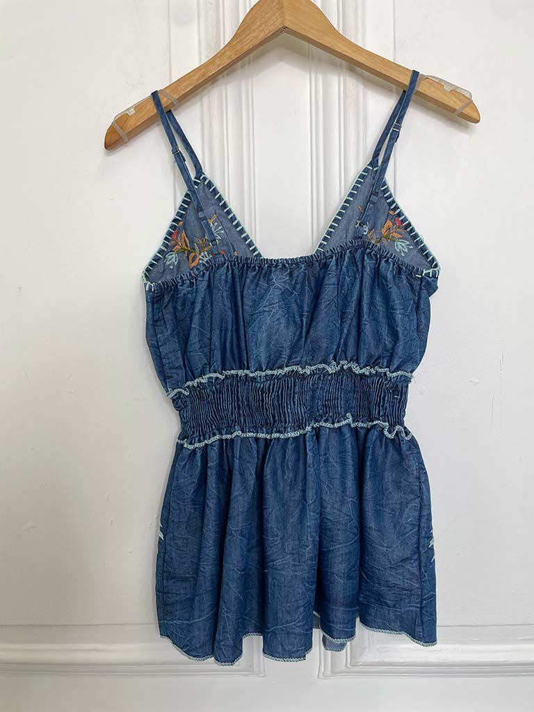 Denim Embroidered Co-ord