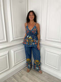 Denim Embroidered Co-ord