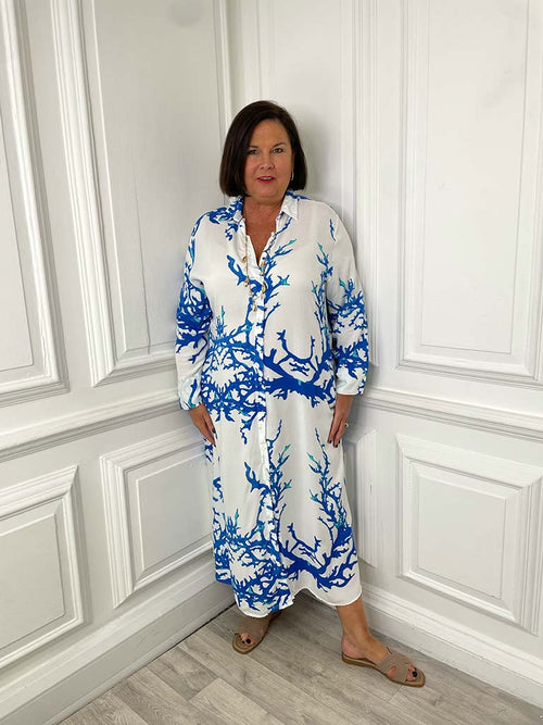 Coral Reef Shirt Dress