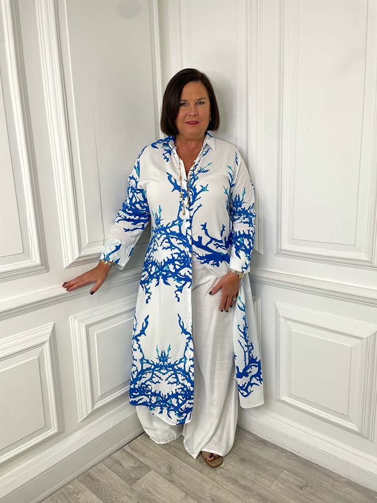 Coral Reef Shirt Dress