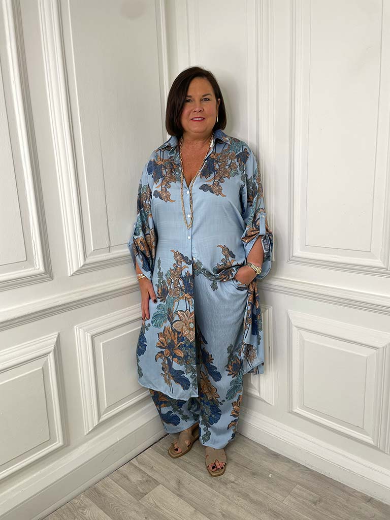 Botanic Floral Shirt Dress