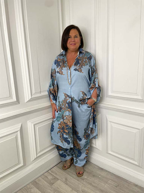 Botanic Floral Shirt Dress