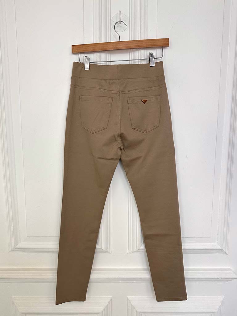 Stretchy Ponte Jeggings - Mocha