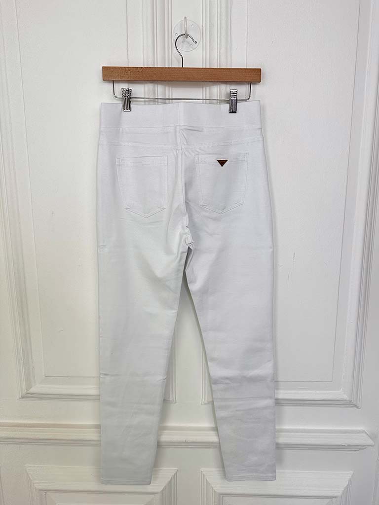 Stretchy Ponte Jeggings - White