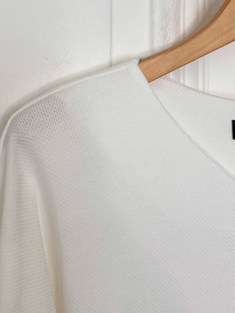 Sports Luxe Sweat Top - White