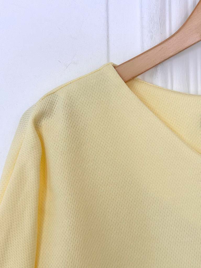 Sports Luxe Sweat Top - Lemon