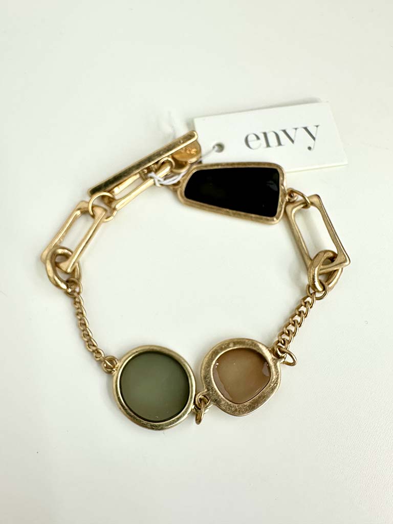 Envy Stain Glass Bracelet - Gold