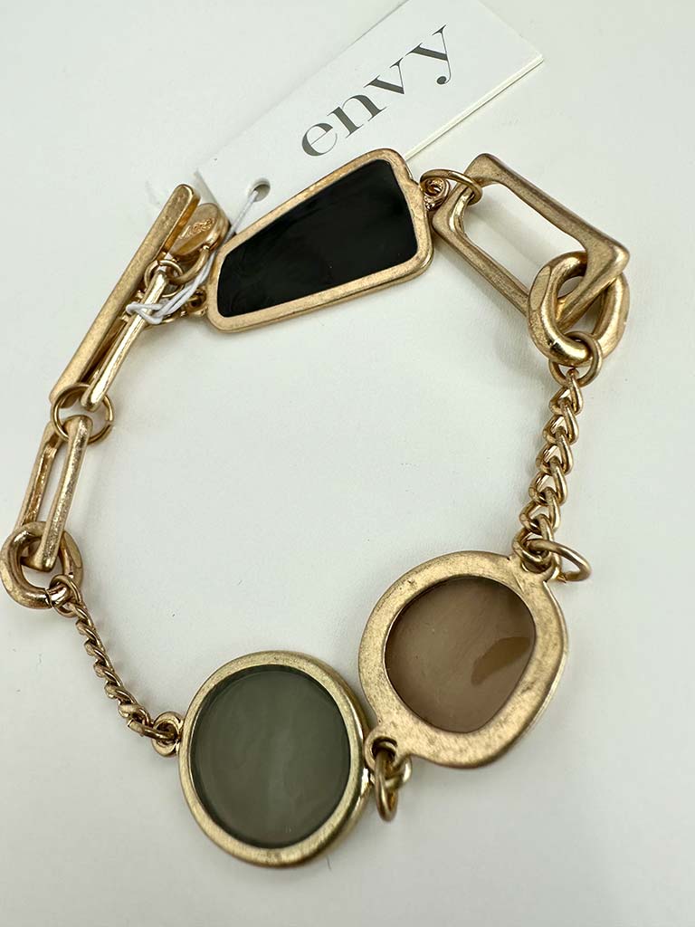Envy Stain Glass Bracelet - Gold