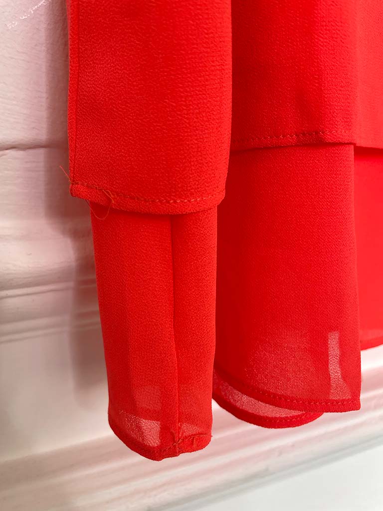 Malissa J Double Layer Top - Neon Coral