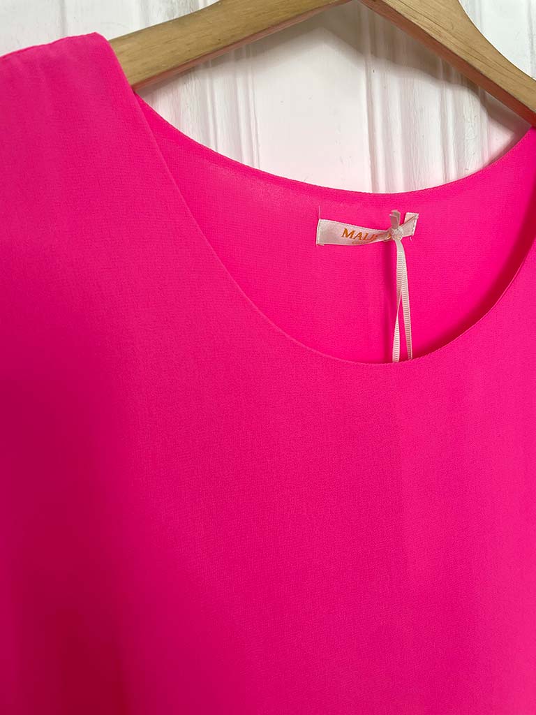 Malissa J Double Layer Top - Neon Pink