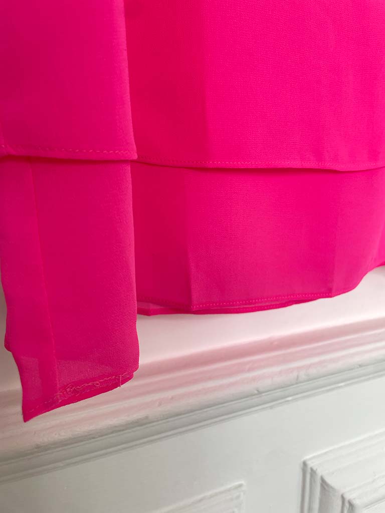 Malissa J Double Layer Top - Neon Pink