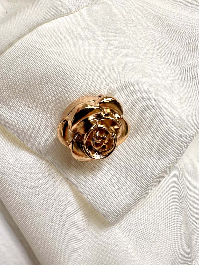 Gold Rose Button Covers