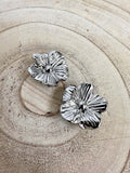 Silver Sakura Button Covers