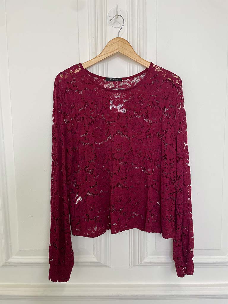 Lace Layering Top - Ruby