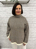 Vero Moda Como Checked Knit - Toffee