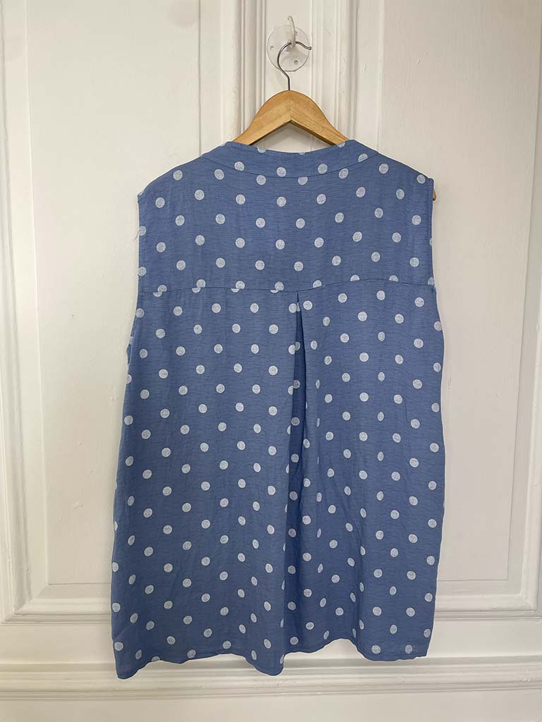 Dotty Tank Top - Denim