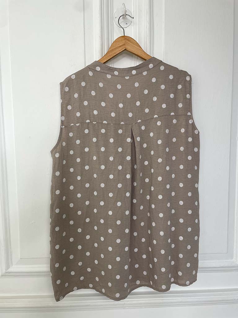 Dotty Tank Top - Mocha