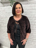 Soya Concept Jasleen Sequin Jacket - Dark Plum