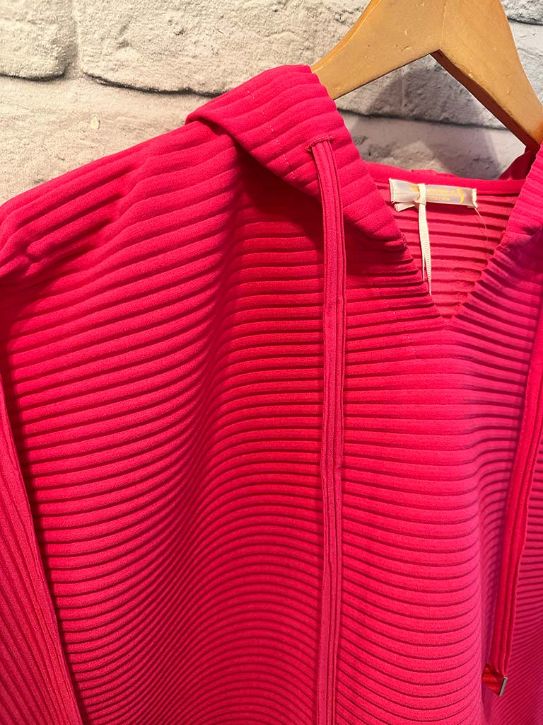 Malissa J Pleat Hoodie - Pink