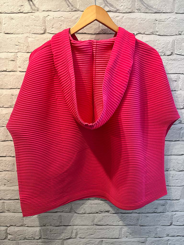 Malissa J Pleat Hoodie - Pink