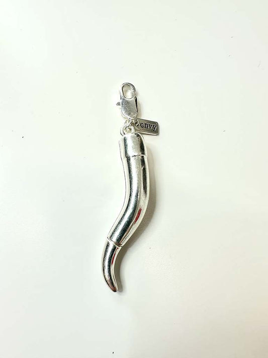 Envy Tusk Necklace Charm - Silver