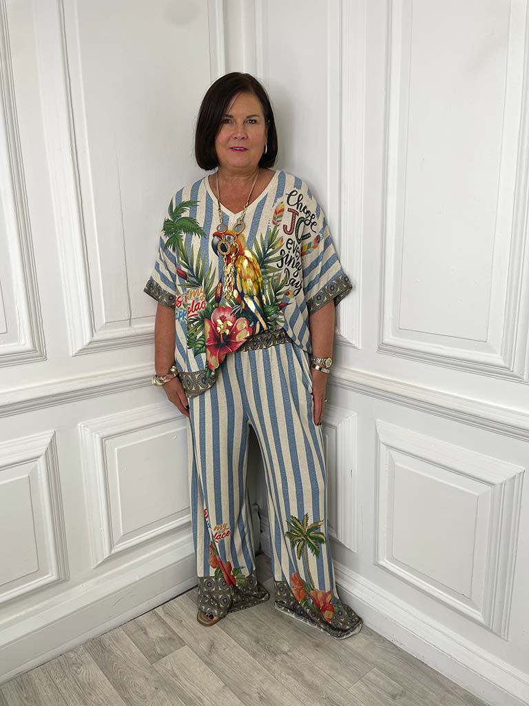 Shimmer Knit Parrot Co-ord