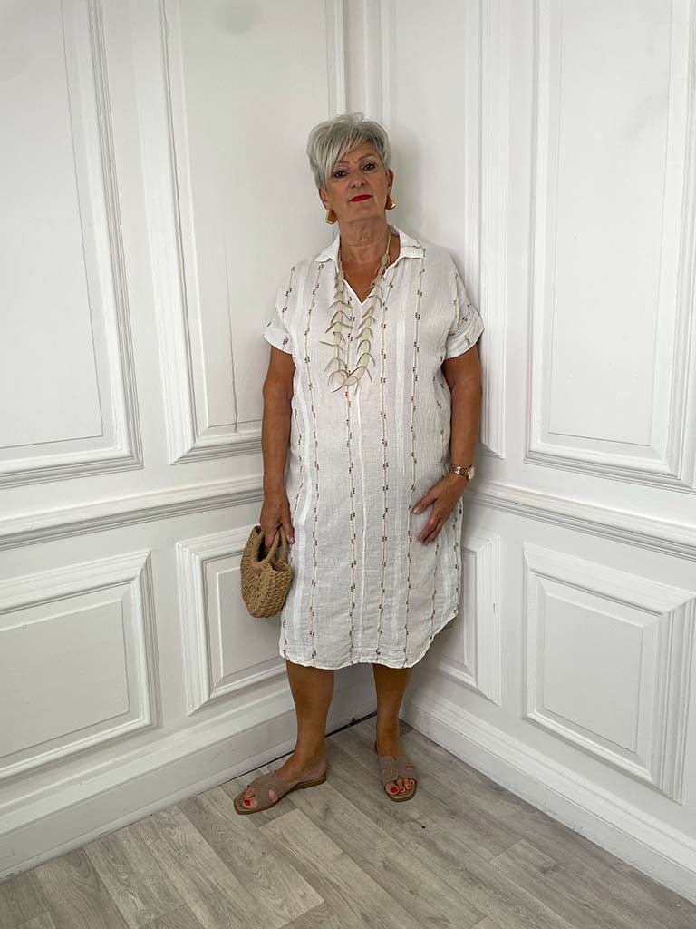 Multicolour Stitch Seam Dress