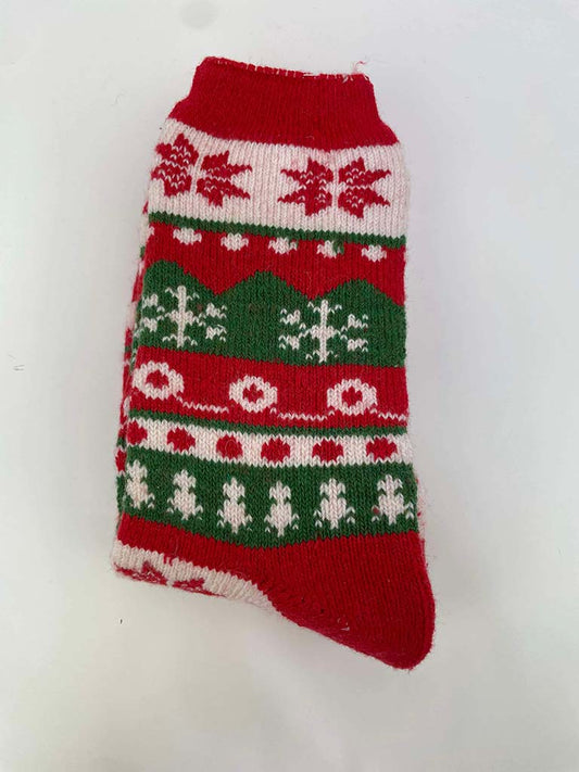 Christmas Snowflake Socks - Red