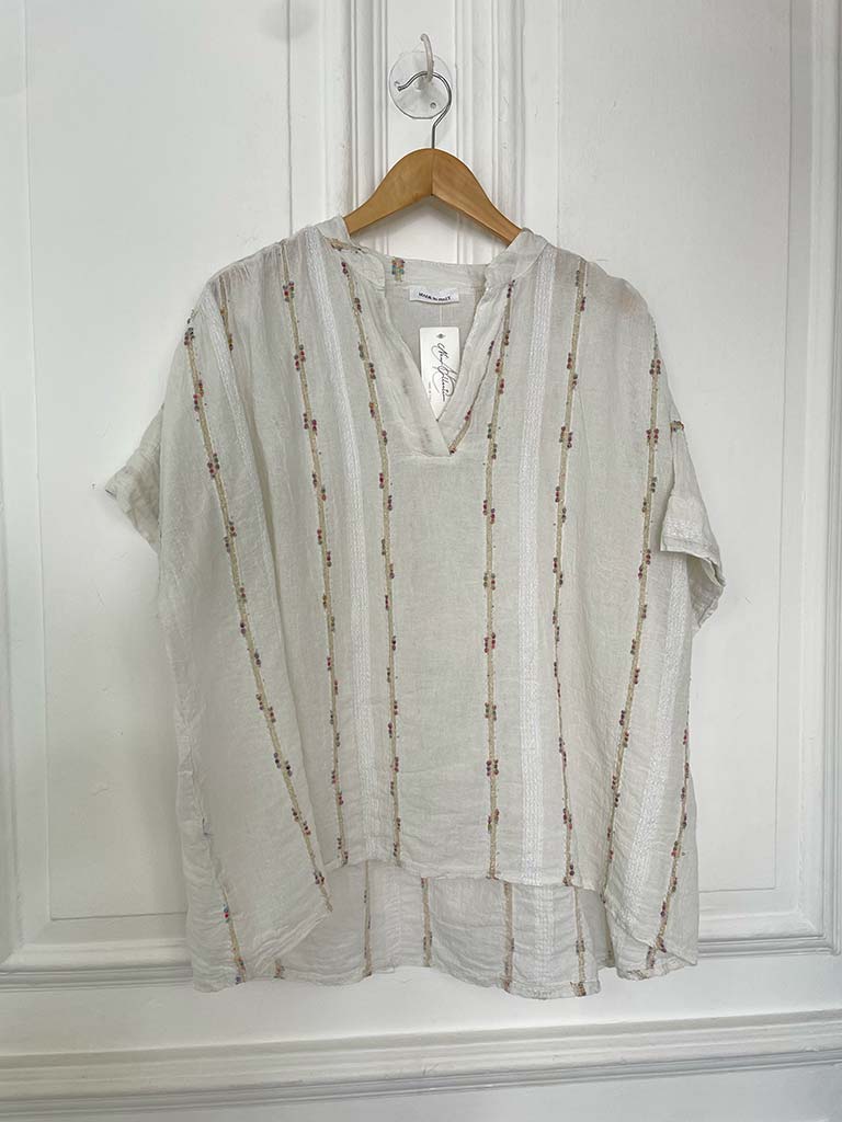 Multicolour Stitch Seam Top