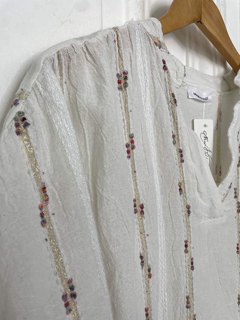 Multicolour Stitch Seam Top