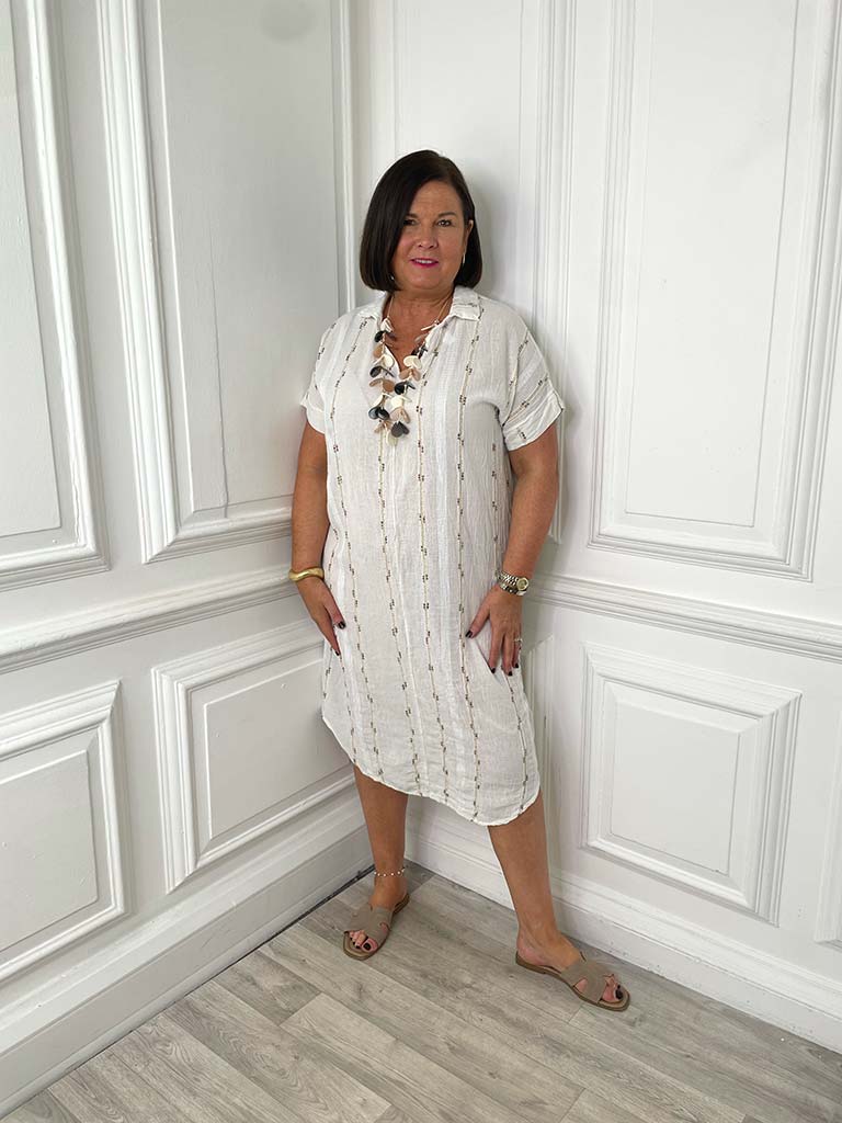 Multicolour Stitch Seam Dress