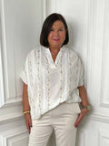 Multicolour Stitch Seam Top