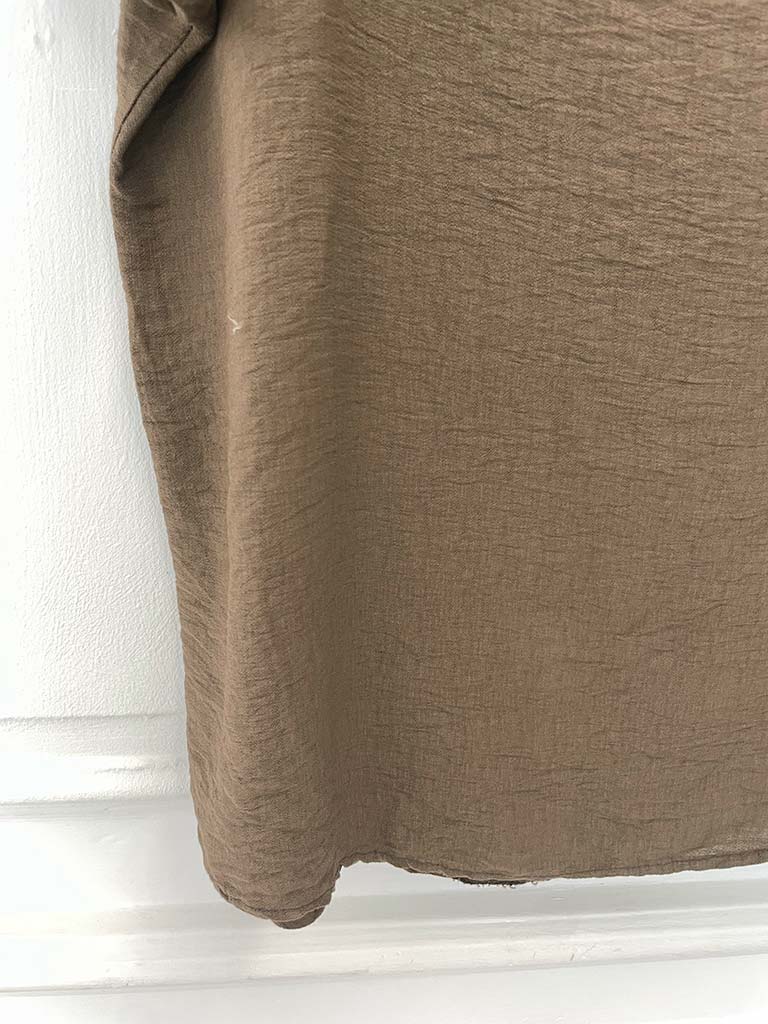 Rosalie Lace Shoulder Top - Treacle