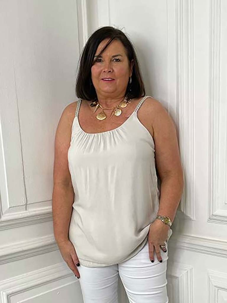 Plaited Strap Cami - Stone