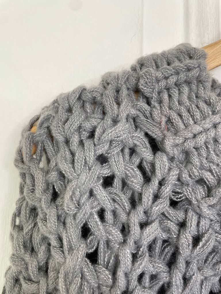 Chunky Cable Knit - Steel