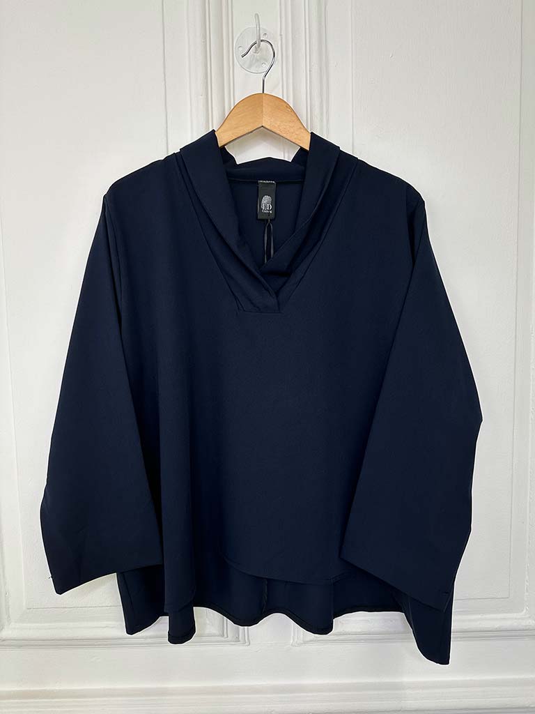 I.D V-Neck Swing Top - Navy