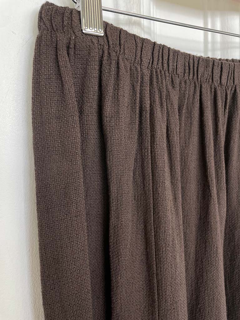 Hopsack Cocoon Trousers - Chocolate
