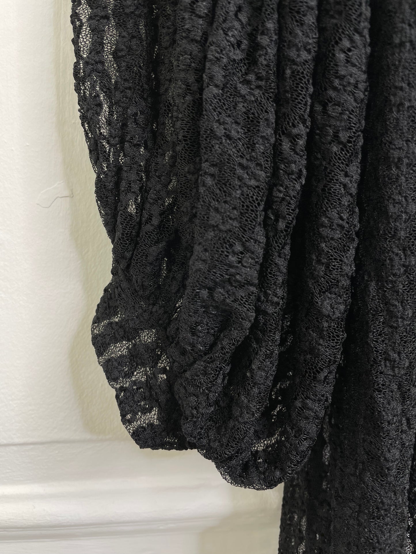 Malissa J Long Lace Cardigan - Black