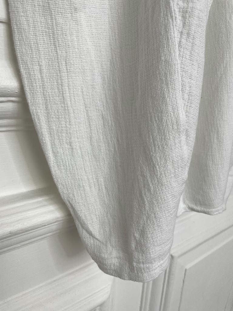 Hopsack Cocoon Trousers - White
