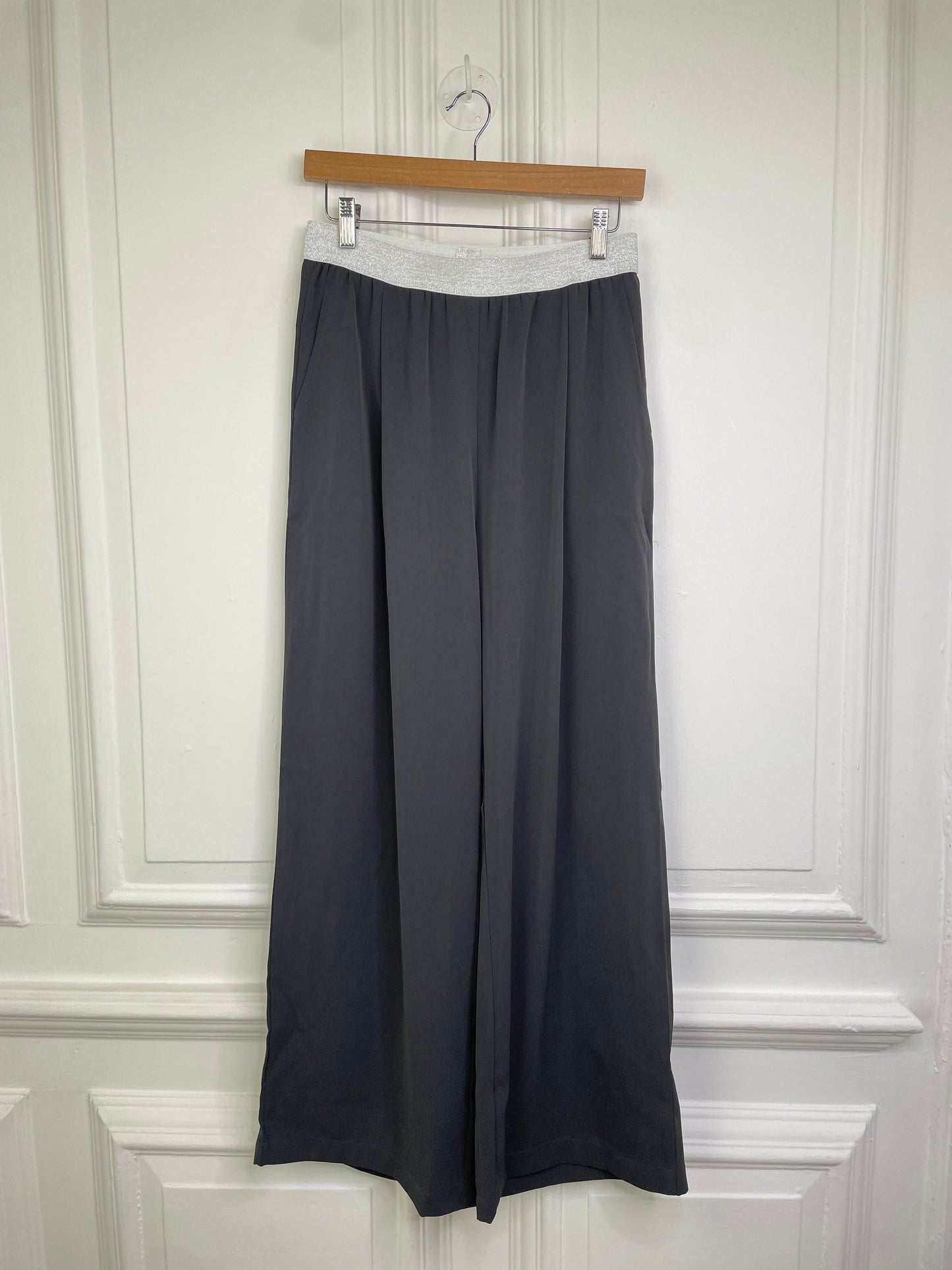 Malissa J Pleat Front Wide Leg Trousers - Slate