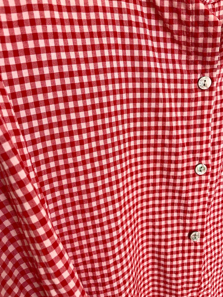 Cottage Check Shirt - Cherry