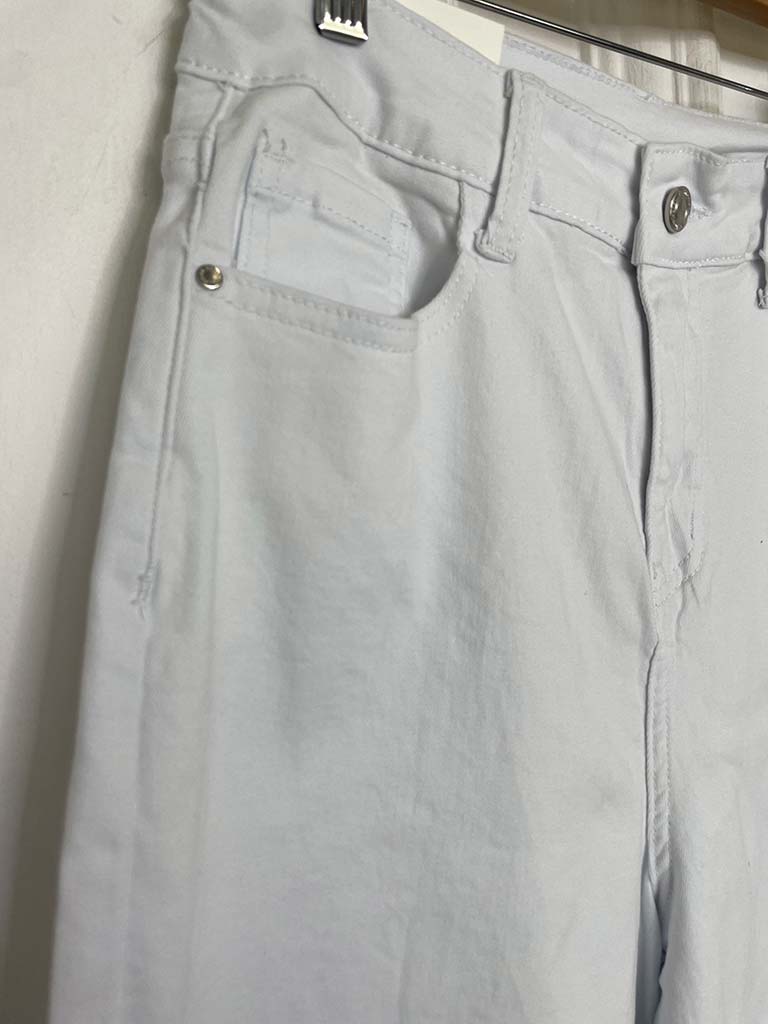 Redberry 3/4 Wide Leg Jeans - White